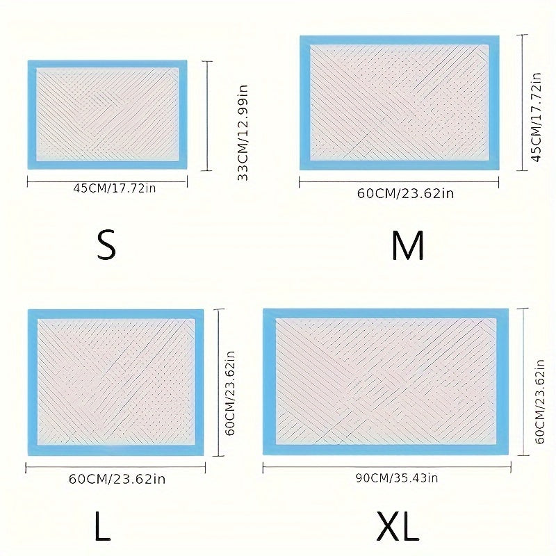 Leak-Proof Disposable Dog Training Pads Light Blue Absorbent Non-Woven Fabric Incontinence
