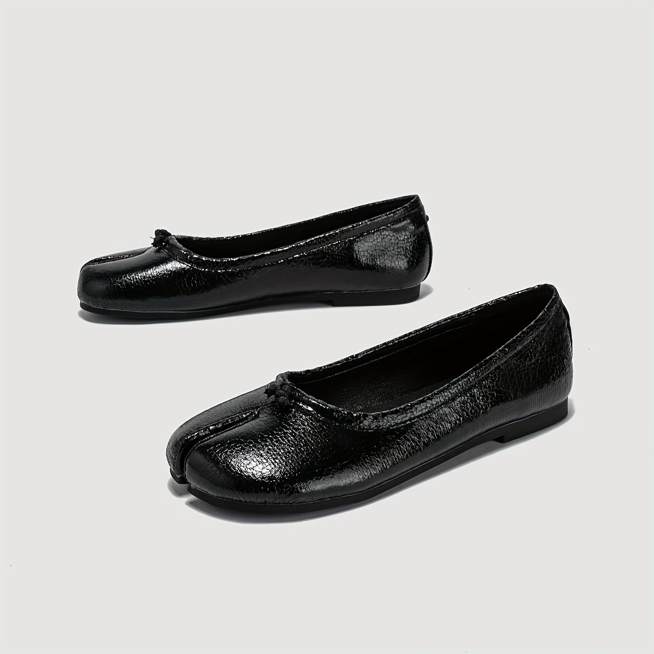 Bailarinas de suela suave para mujer, antideslizantes, con punta dividida, zapatos cómodos