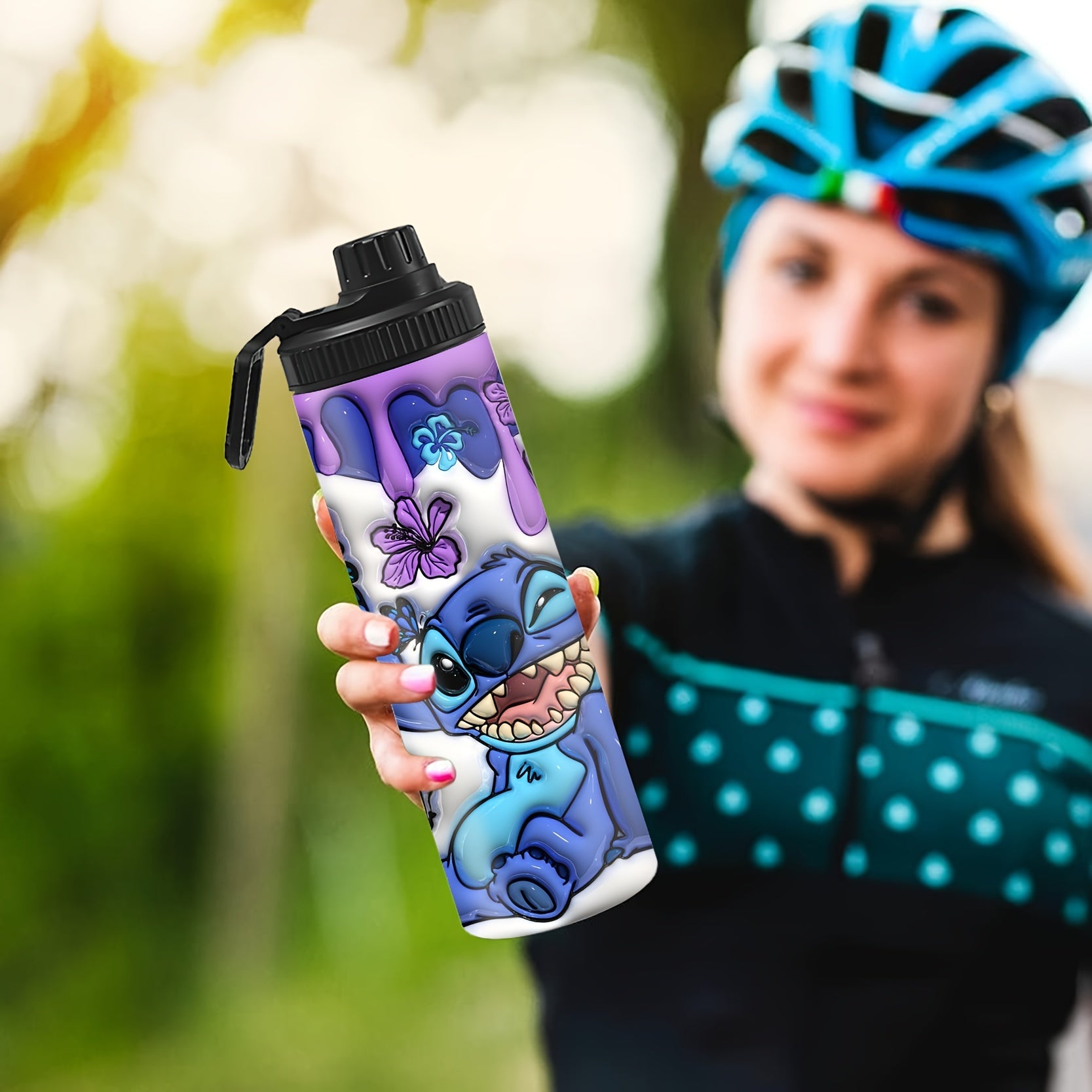 Stainless Steel Water Bottle with Butterfly Print Insulated Leakproof BPA-Free for Travel