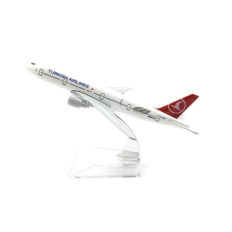 Diecast Model Airplane Boeing 777 1:400 Scale Aluminum White Collectible