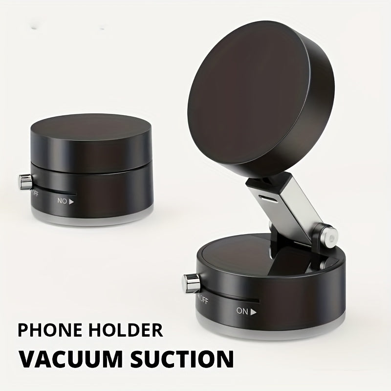 Foldable 360-Degree Double-Sided Magnetic Phone Holder with Suction for One-Hand Use