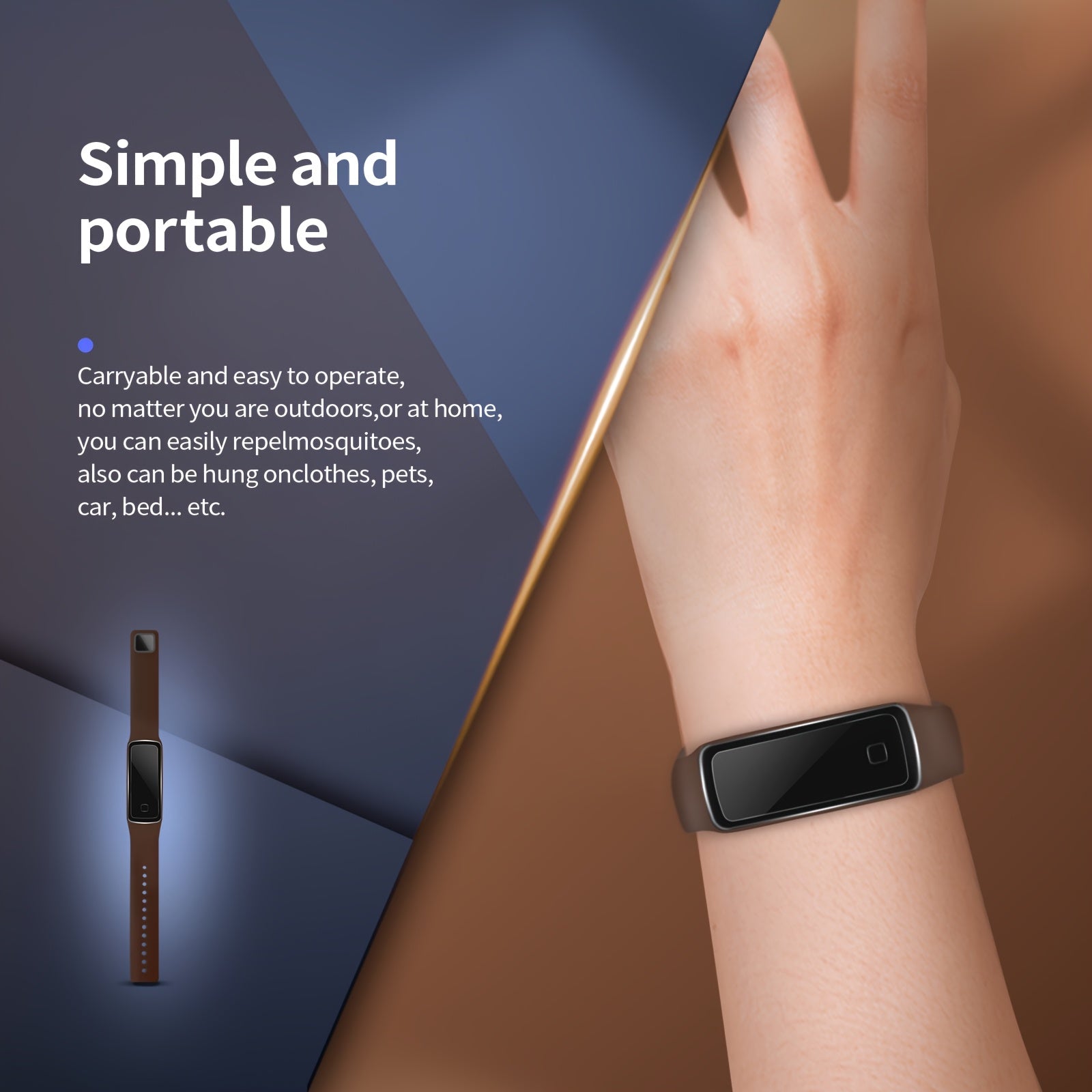 Unisex Silicone Mosquito Repellent Wristband for Outdoors, Insect Protection