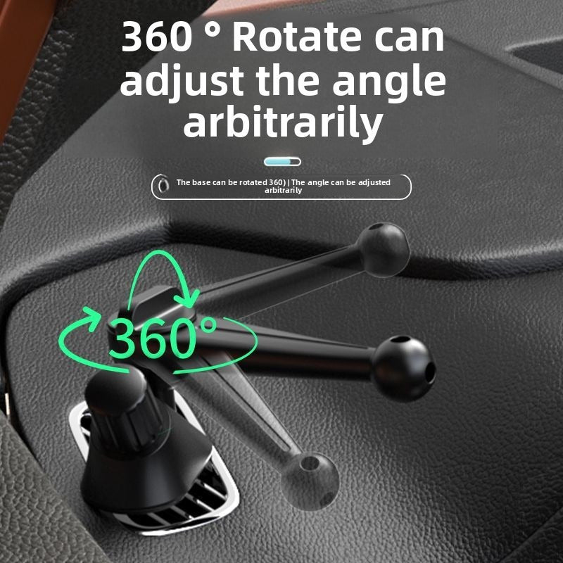 Воздухозаборник для обогрева стекол автомобиля, держатель для мобильного телефона, поворотный, пластиковый
