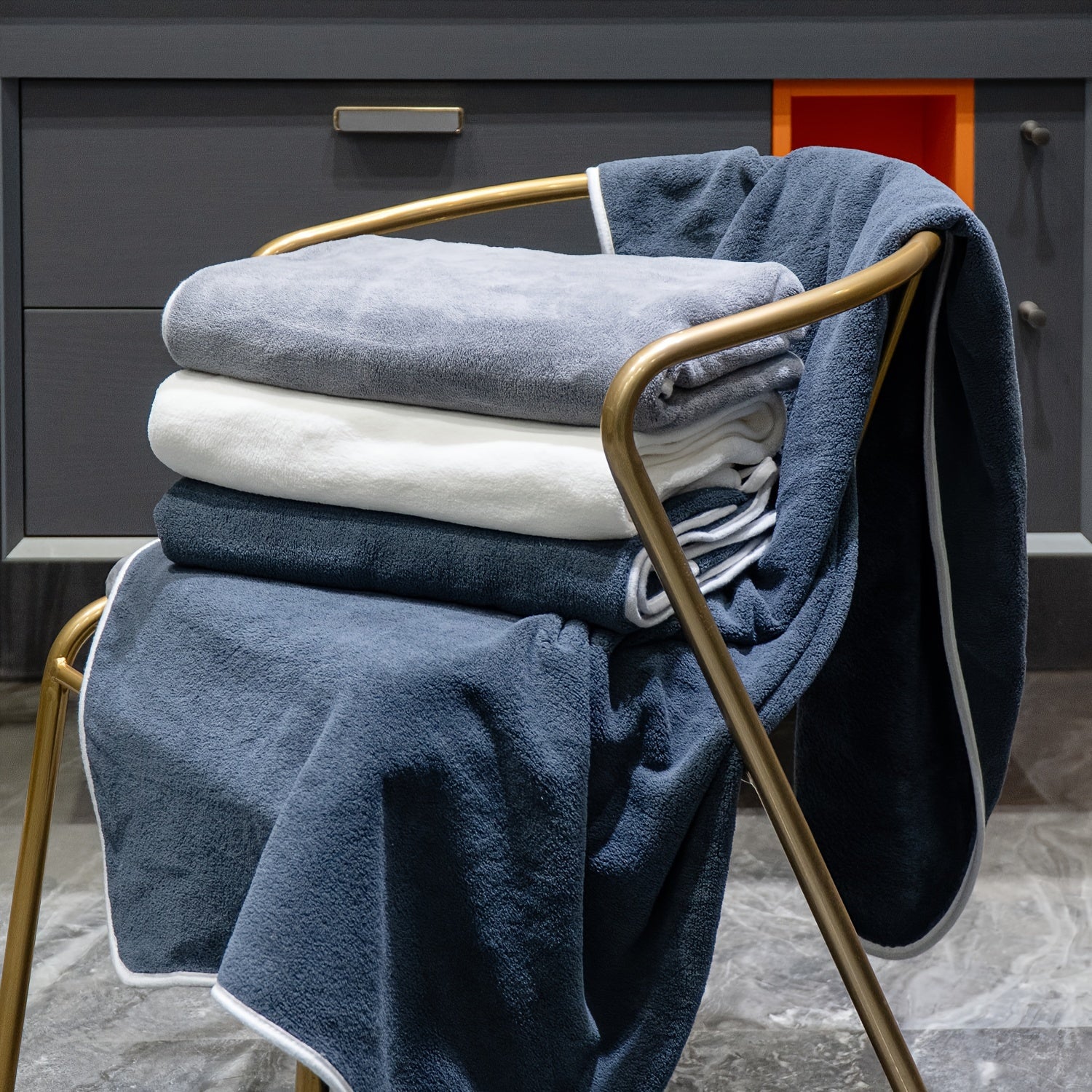 Toallas de baño de microfibra 70x140 cm 300 GSM Súper absorbentes, de secado rápido para spa, yoga y fitness