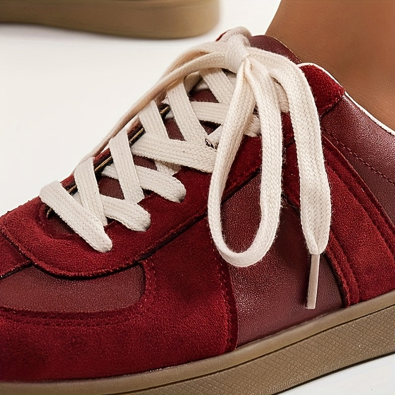 Women's Casual Sports Shoes Low Top Sneakers with TPR Sole Fabric Insole Flannel Upper