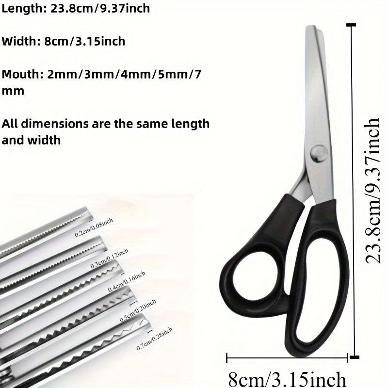 Turli materiallarni kesish uchun jag'li qirrali qo'lbola makrame qaychi.
