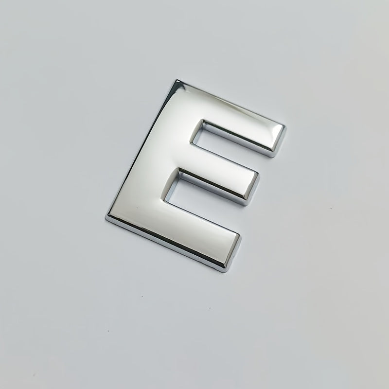 Moslashtiriladigan Kumush 3D Metall Avtomobil Emblemasi Katta Harf Raqami Zink Alloy Tashqi