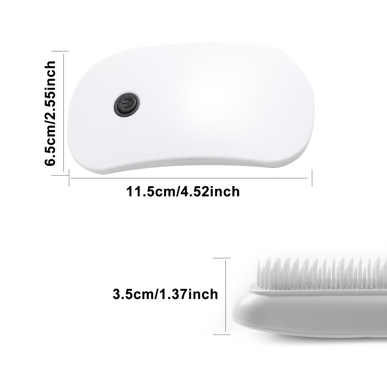 Electric Head Massager and Portable Hair Comb for Scalp and Meridian Massage