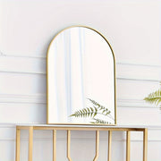 Arch-Shaped Wall-Mounted Makeup Mirror with Aluminum Frame Shatterproof