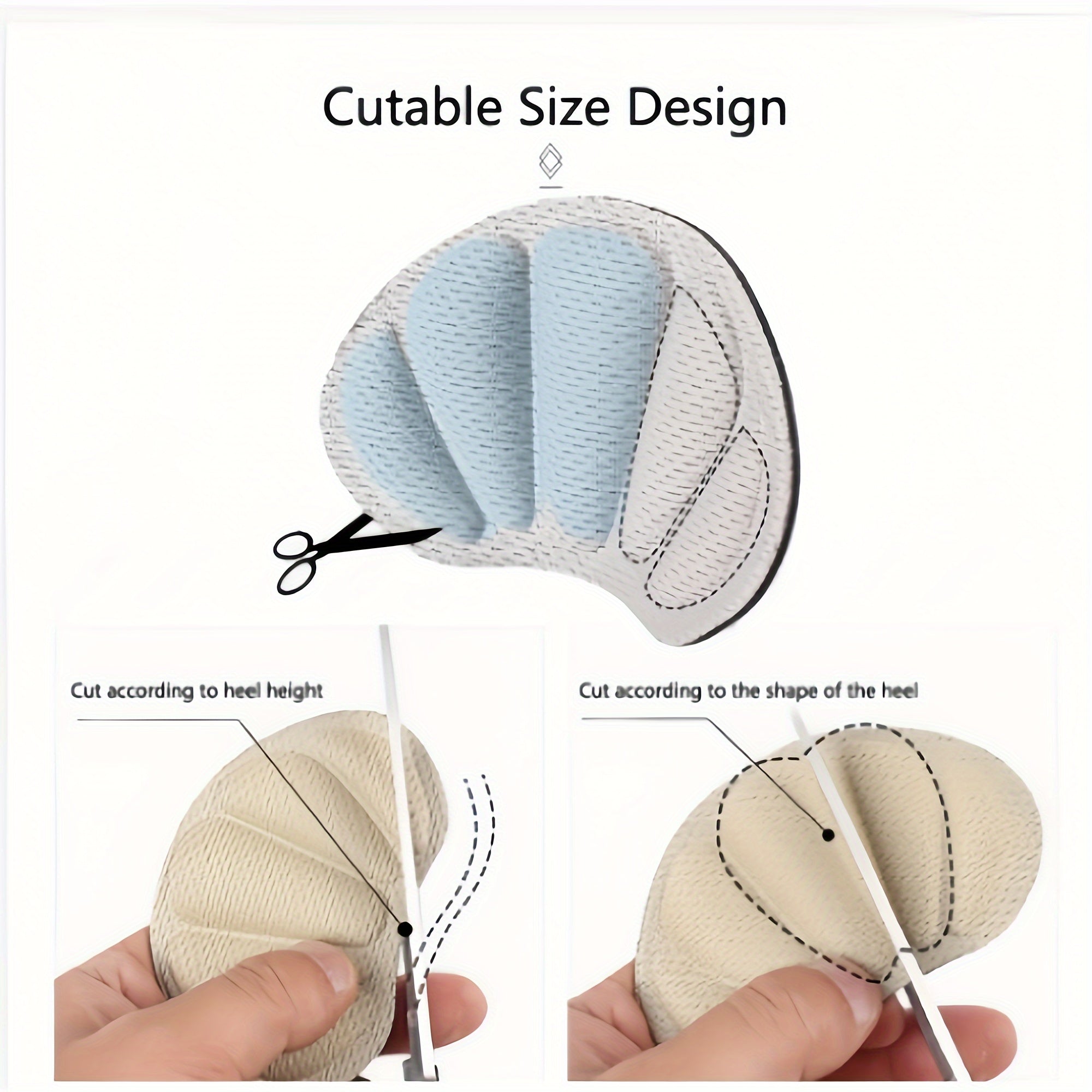 Unisex Sports Shoe Heel Pads Anti-slip Non-wear Heel Protectors