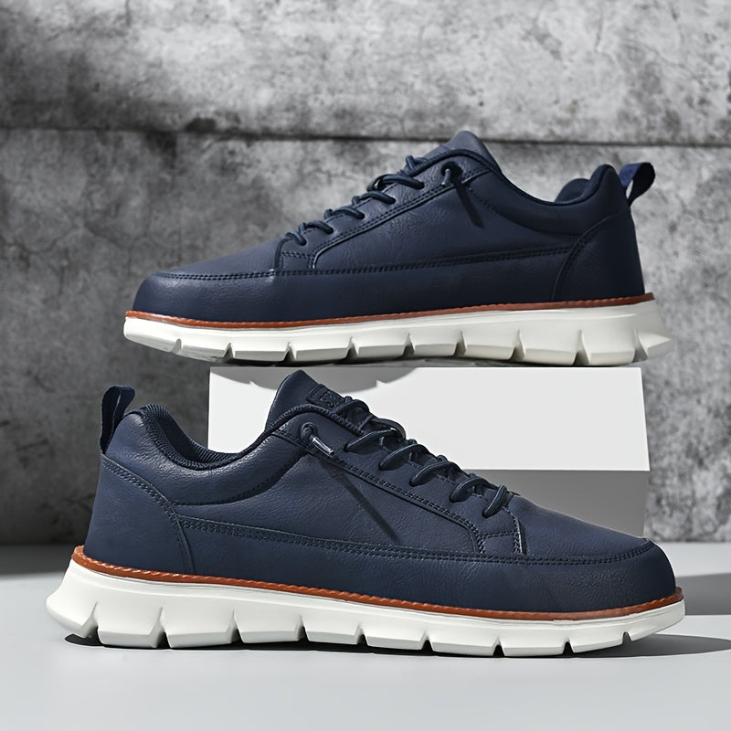 Men's Casual Sneakers Low Top Elastic Laces Non-Slip Fabric Sole