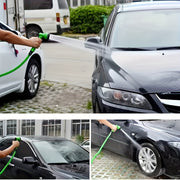 Vibrant Green Expandable Garden Hose 7.62m 15.24m 22.86m 30.48m with Multi-Purpose Sprayer