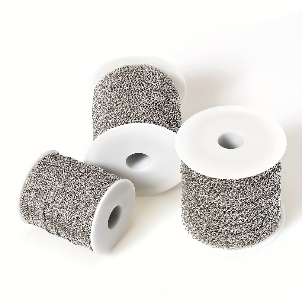 10m Stainless Steel Jewelry Chain for Crafting Necklaces and Bracelets