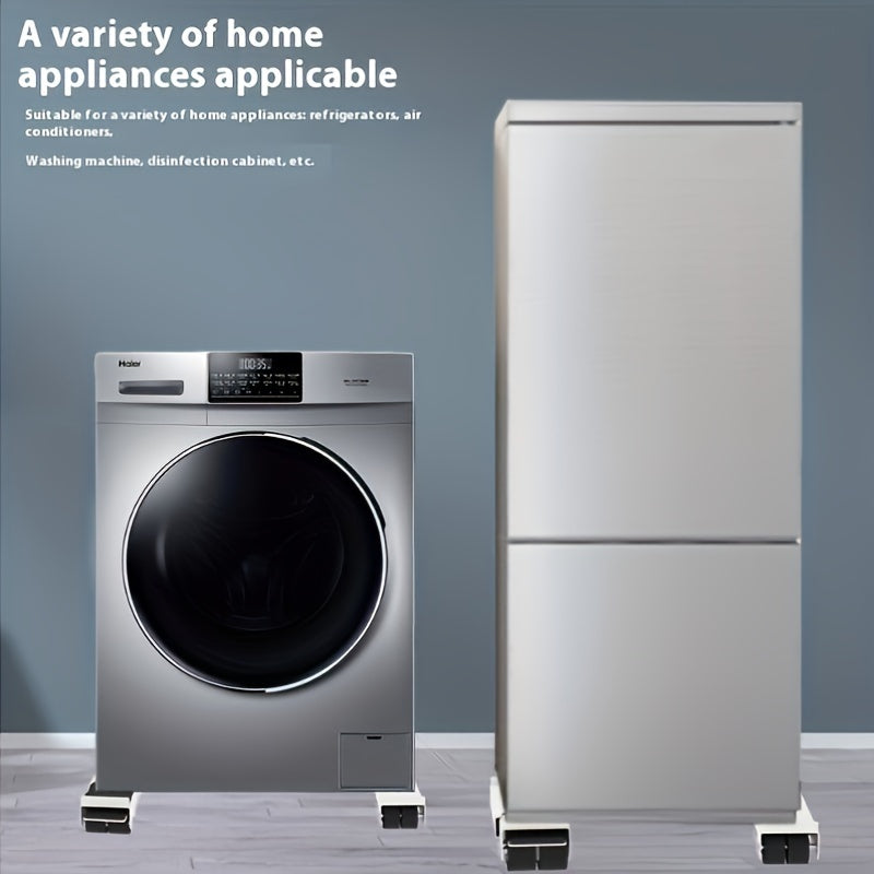 Adjustable Stainless Steel Washing Machine Stand with Non-Slip Feet 300KG Capacity