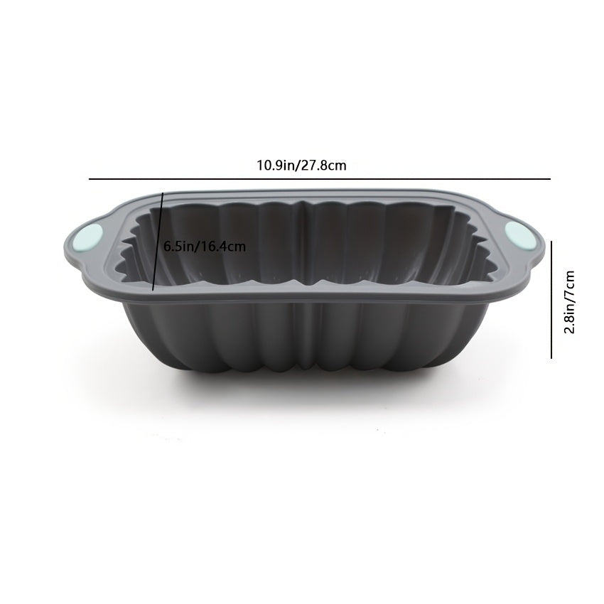 Silicone Toast Cake Pan Rectangle Flower Shaped Baking Mold for Toast and Cakes