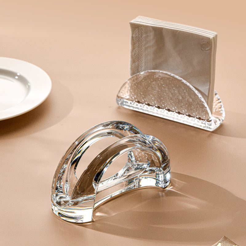 Acrylic Napkin Holder Modern Upright Design for Dining Table Kitchen Decor