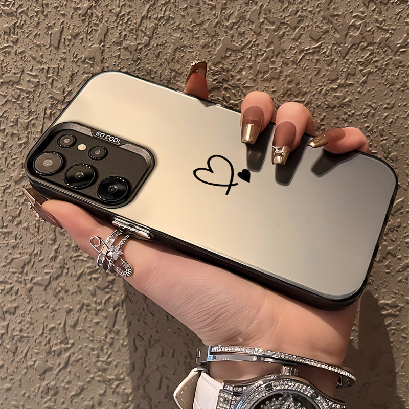 Silver IMD Mobile Phone Case for Galaxy and Note Models with Lanyard and Wireless Charging