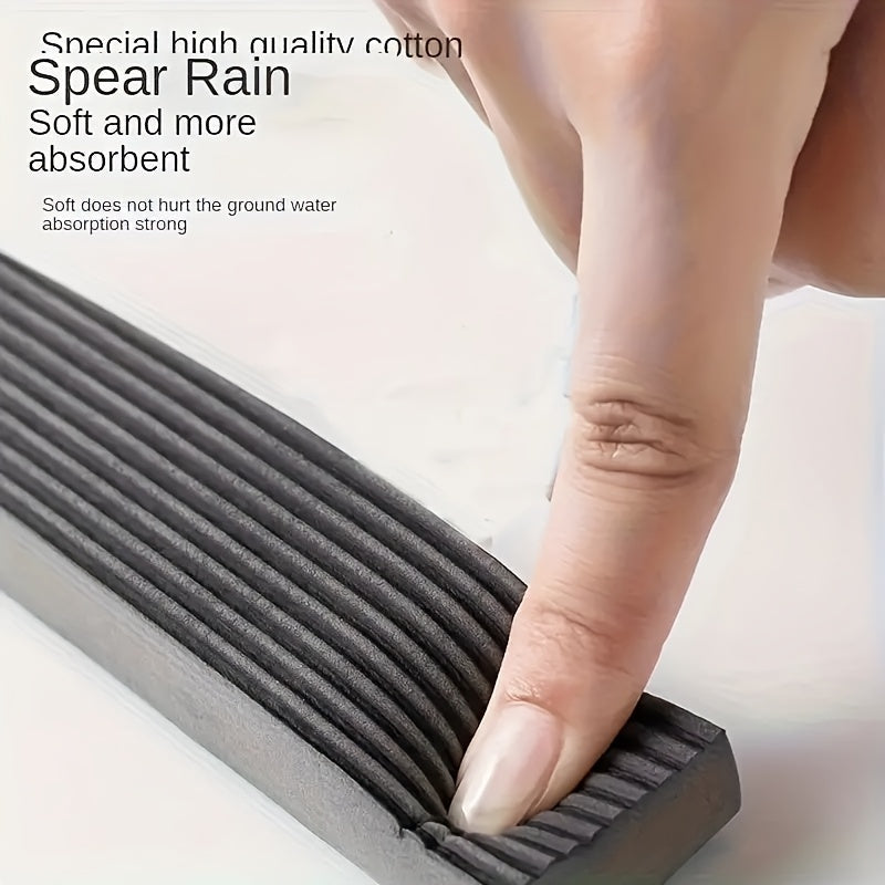 Kichik mop to'plami, 2 ta gubka boshli va shisha squeegee bilan hammom, avtomobil oynalari uchun