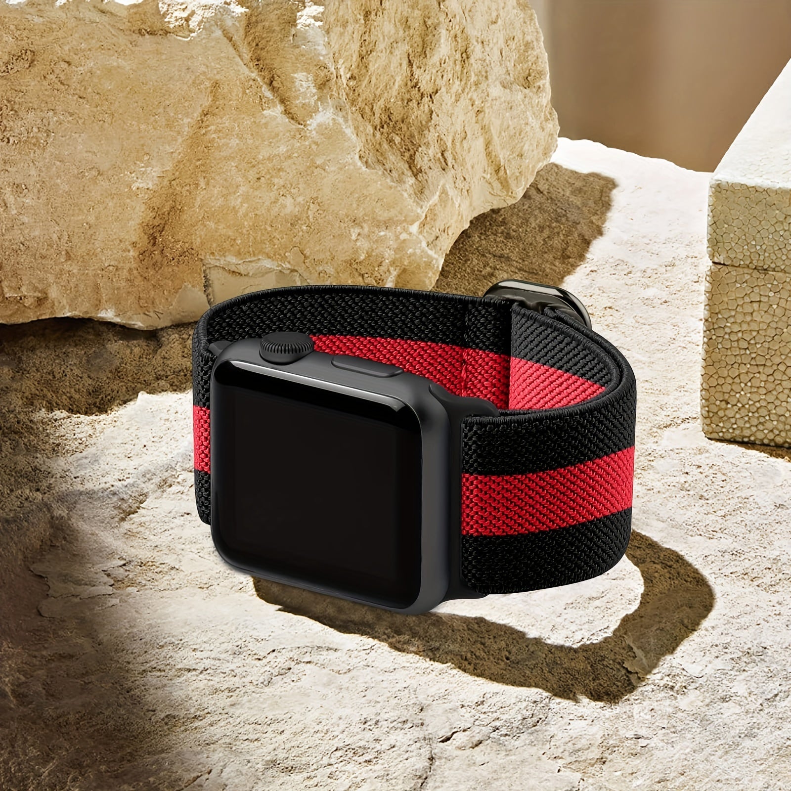 Плетёный нейлоновый спортивный ремешок для часов Apple Watch Series 1-9 SE Ultra 38мм-49мм унисекс