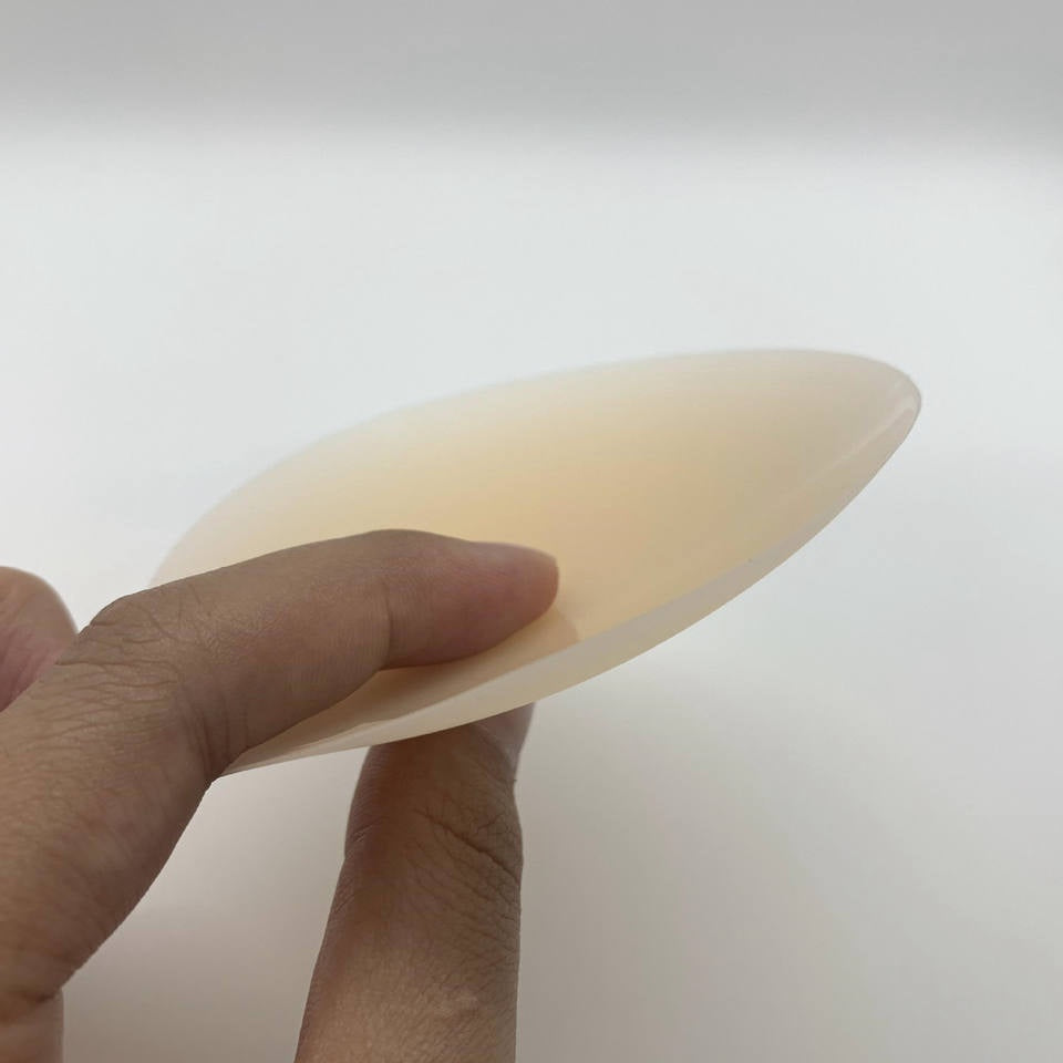 Breathable Reusable Silicone Nipple Covers Seamless Adhesive Beige for Women
