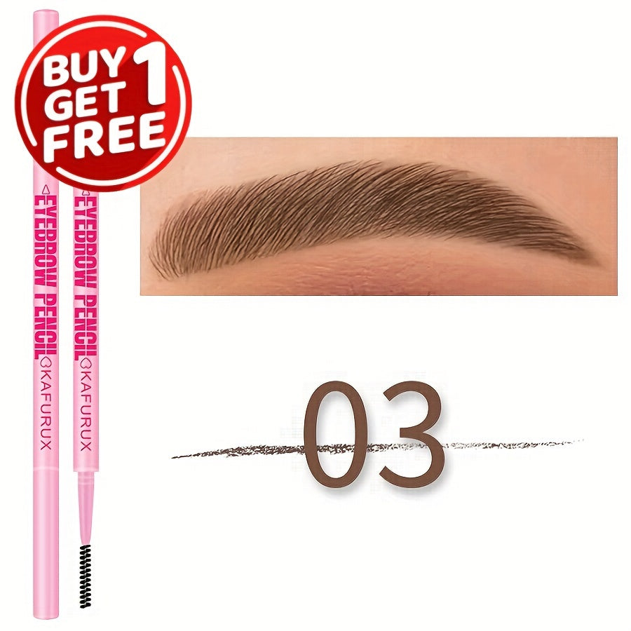 Lápiz de cejas impermeable para unisex, de larga duración, color marrón, negro y tonos tierra