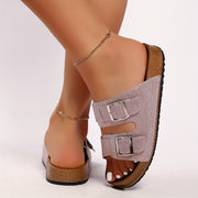 Women's Leather Mules Loafers Slip-On Comfortable Casual Shoes