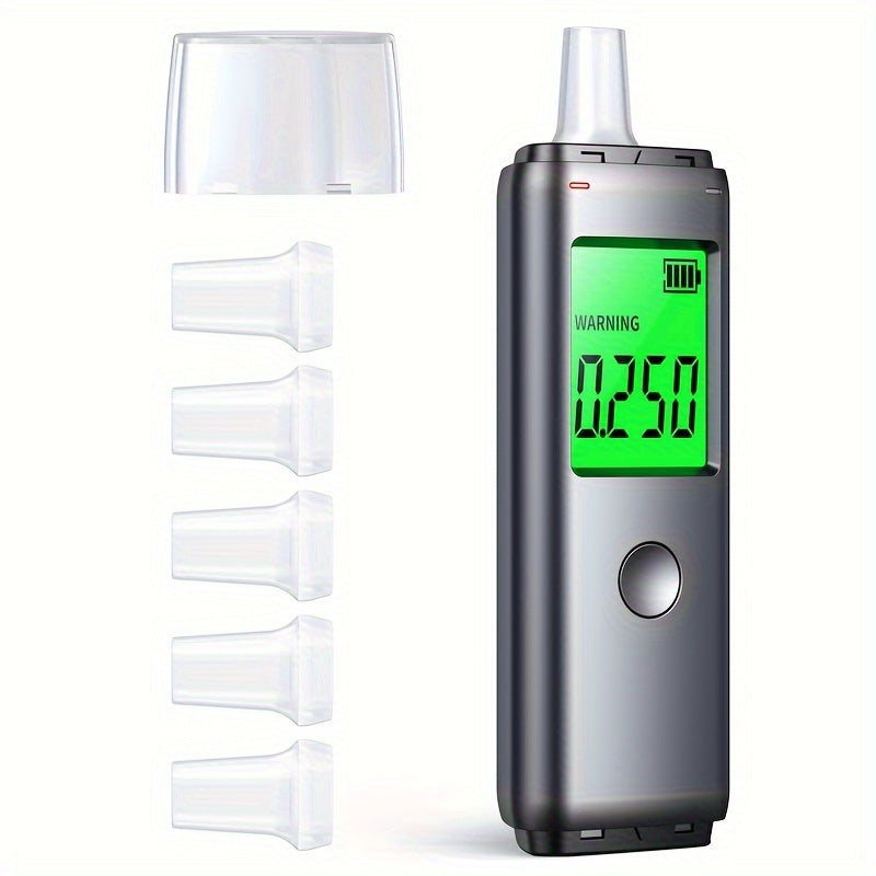 Portable USB Rechargeable Alcohol Tester with HD Screen and Dual Detection