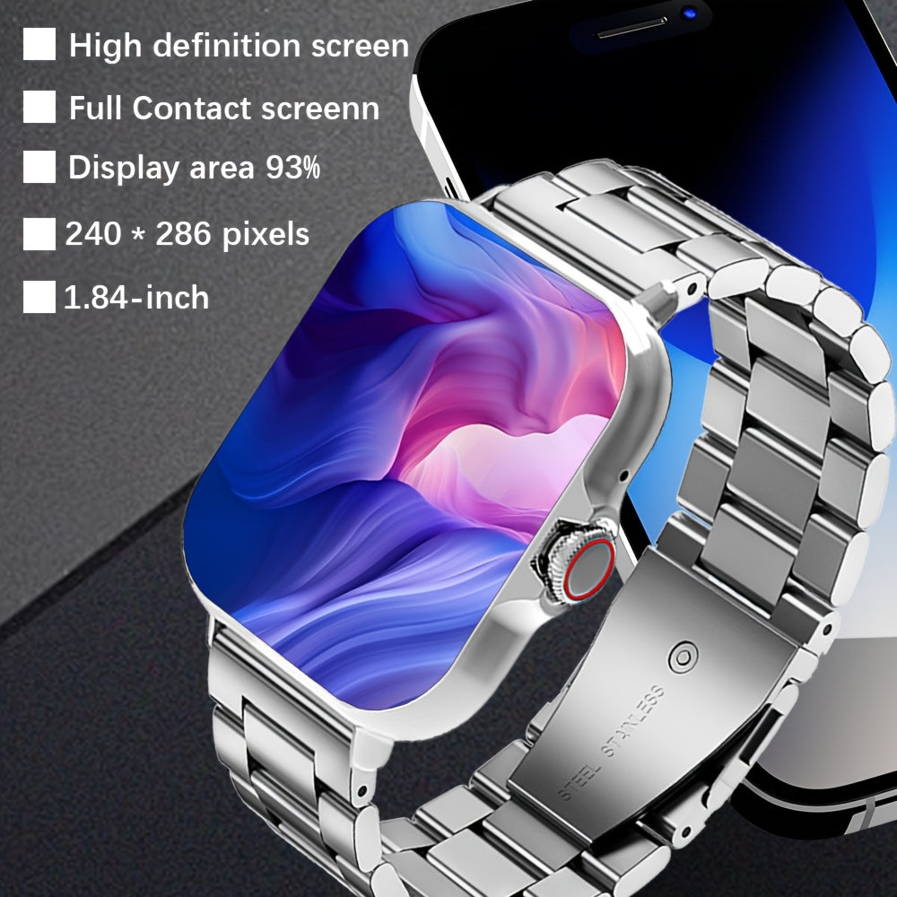Smart Watch for Men and Women Business Style Dual Display Call Music Control Wireless USB Charging