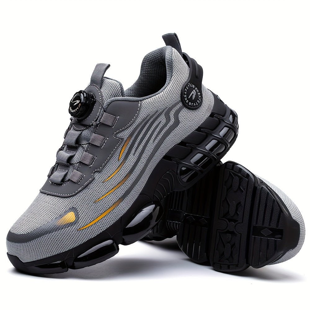 Zapatillas de seguridad con punta de acero y transpirables para todo tipo de estaciones