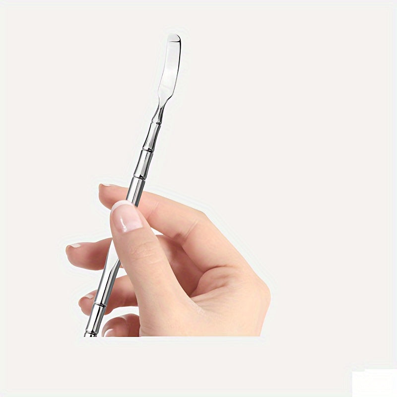 Uniseks zanglamaydigan po'latdan yasalgan, ikki tomonlama qora nuqta olib tashlash uchun asbob, gipoallergik