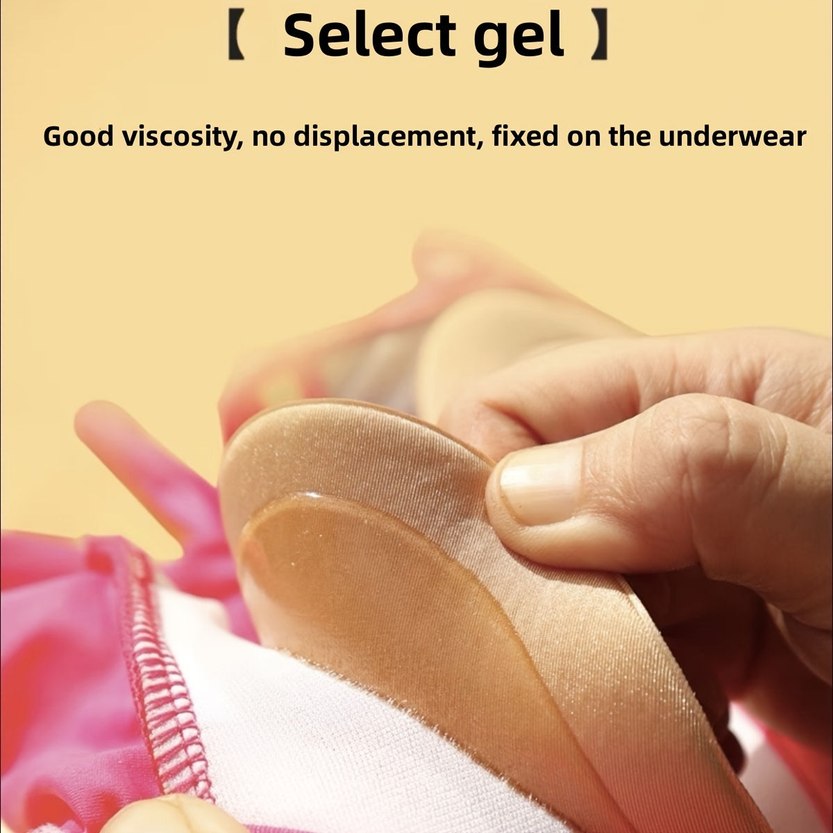 Almohadillas adhesivas para realzar el pecho de mujer, inserts para sujetador para lencería, color sólido, 1 par