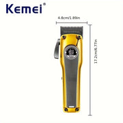 Cortapelos inalámbricos para hombres, recargable por USB, batería de litio de 2500mAh, cortadora ajustable con cuchilla de metal