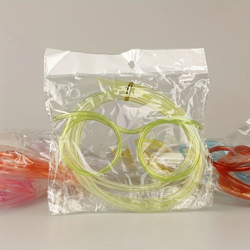 Children's Plastic Crazy Straw Glasses for Birthday Party Favors and Gift Bags
