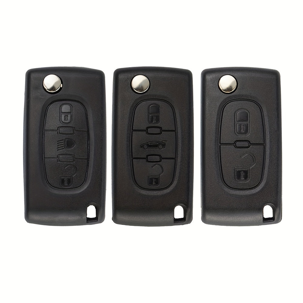 Key Case for Car Key Fob Cover Folding 2/3/4 Buttons for Compact Cars