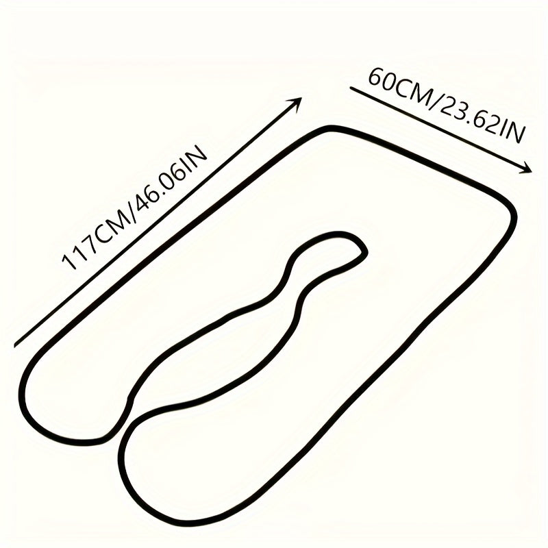 Ultra-Soft Crystal Velvet U-Shaped Maternity Pillow Full Body Support for Restful Sleep