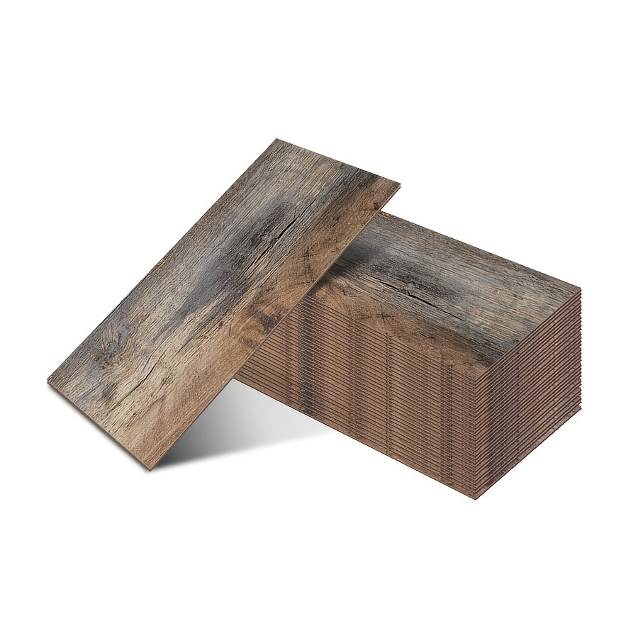 32-Pack Vinyl Flooring Tiles 15x45cm Self-Adhesive Wood Grain Stripes Indoor
