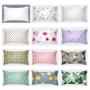 Breathable Pillowcase with Envelope Closure in Multiple Sizes and Floral Patterns