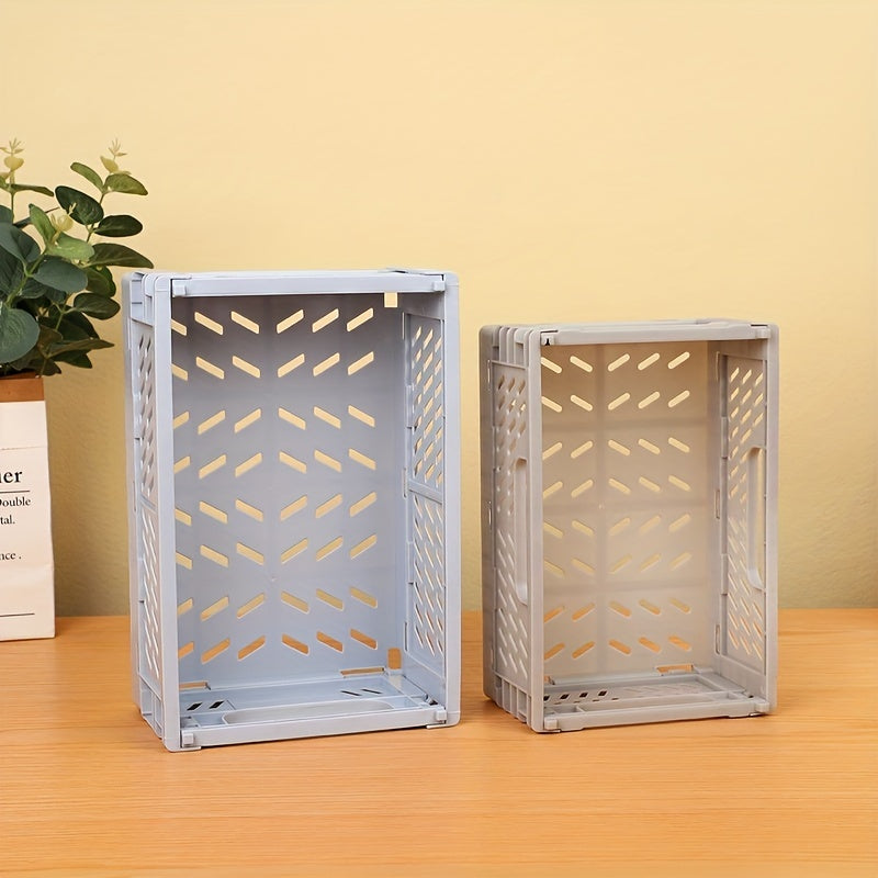 Мини-складная пластиковая коробка для хранения для организации рабочего стола и дома