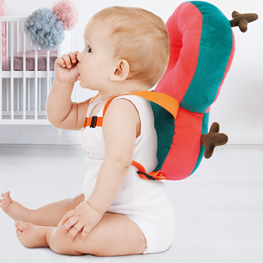 Bolalar uchun sozlanadigan bosh uchun yostiq, yumshoq donut dizayni va belbog' bilan