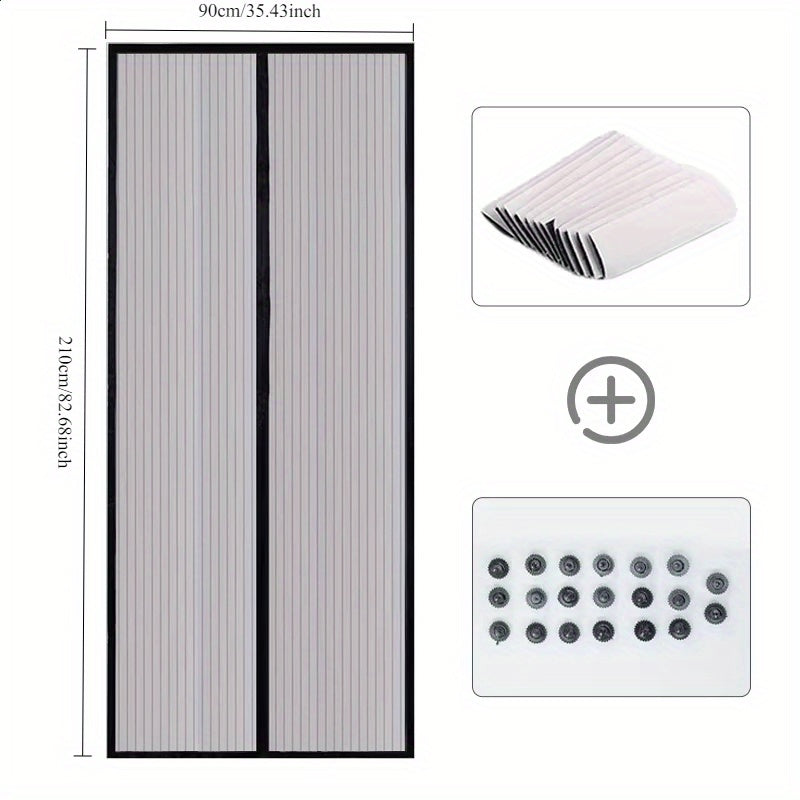 Летняя магнитная дверь-экран для вентиляции, против комаров, сетка от насекомых