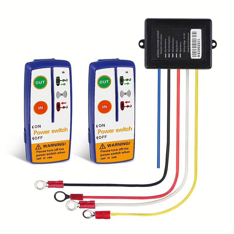 Wireless Remote Control Kit for 9V-30V Winch for ATV Blue Black