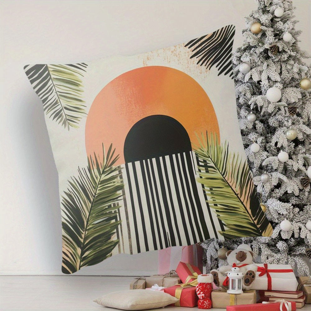 Waterproof Boho Short Plush Throw Pillow Cover 45.72x45.72 cm Sofa Bedroom Decor