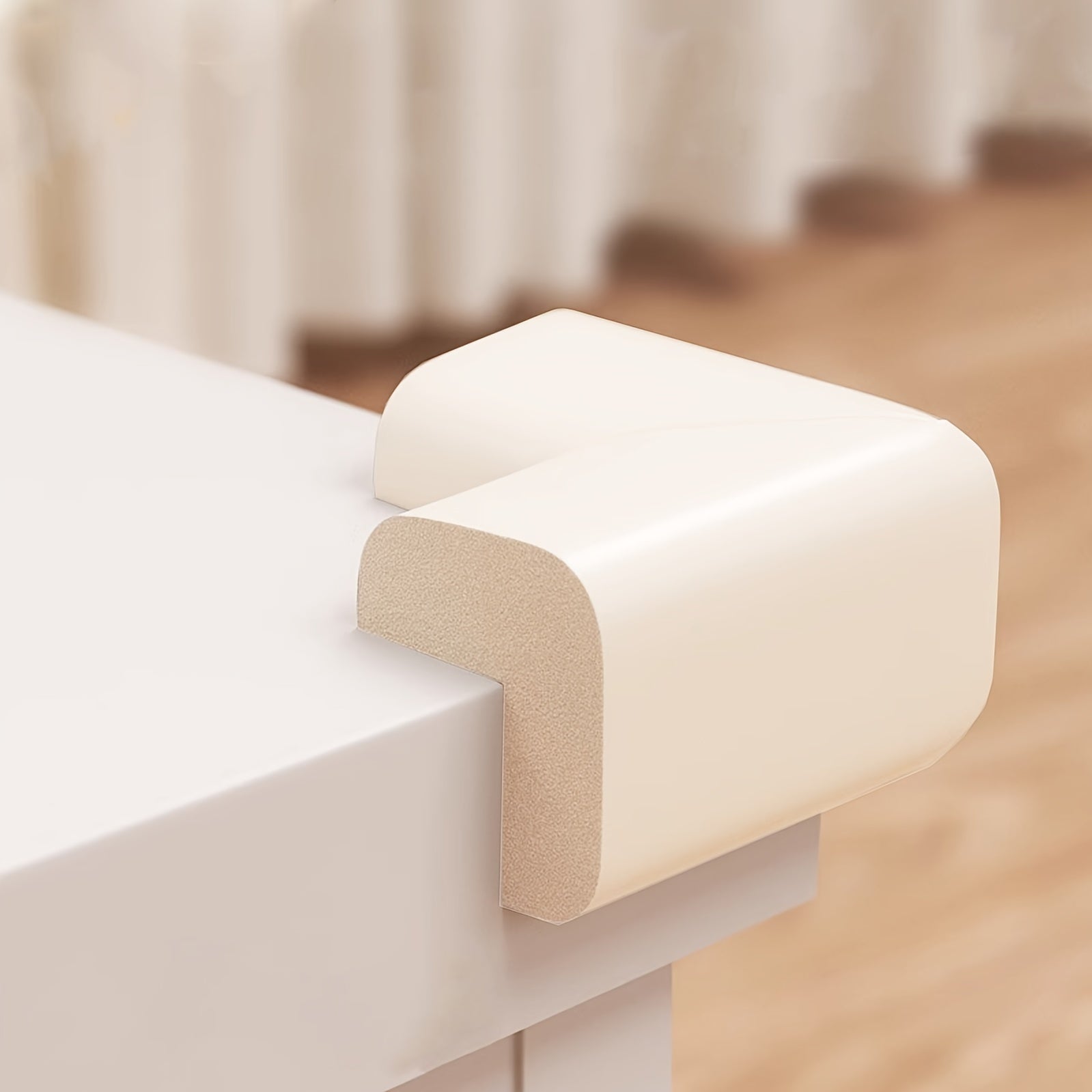 Package of 10 Soft Right Angle Corner Protectors for Chairs and Cabinets