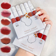 Set of 6 Matte Velvet Lipstick Lip Glosses Long Lasting Clay Texture for Adults