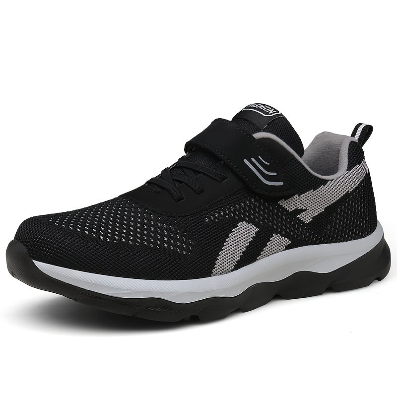 Knitted Mesh Casual Sports Shoes Breathable Lightweight Non-Slip Sneakers