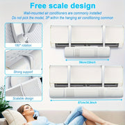 Adjustable Air Conditioner Deflector PVC Ventilation Enhancer for Home Office Apartment