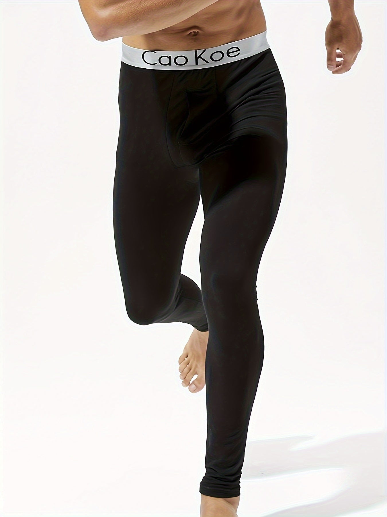 Conjunto de pantalones térmicos para hombre, pack de 2, ajuste ajustado, capa base forrada de felpa para otoño e invierno