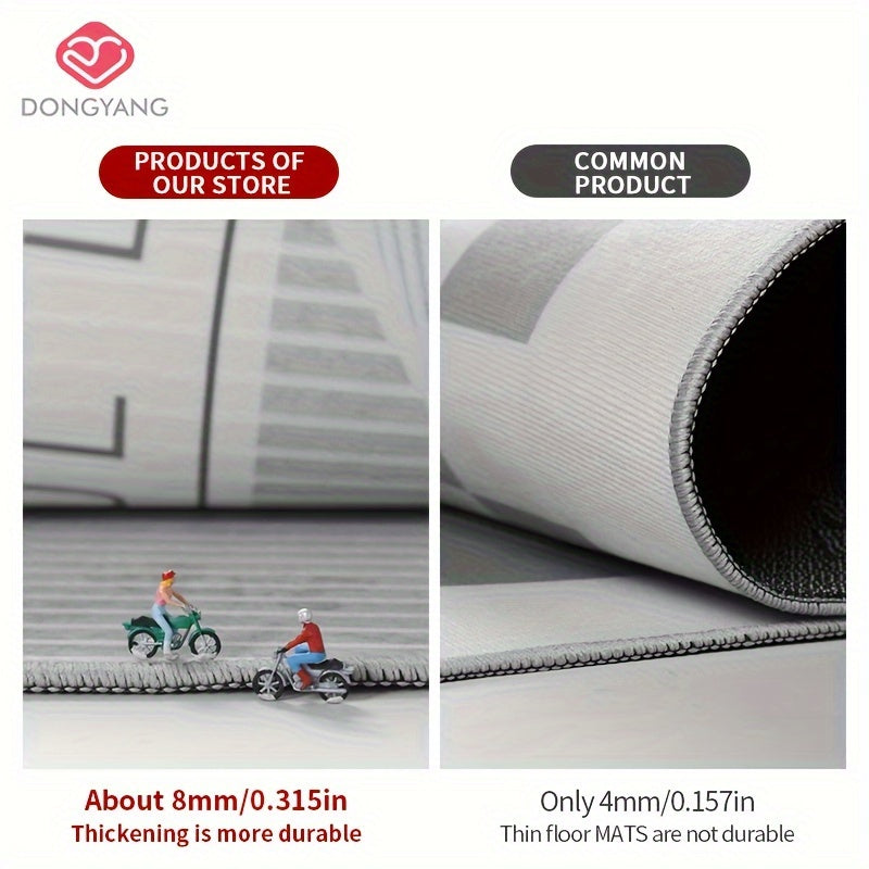 Alfombra de estilo nórdico para corredores antideslizante, resistente a manchas, duradera, con diseño abstracto y circular, para entrada, dormitorio, sala de estar y lavandería