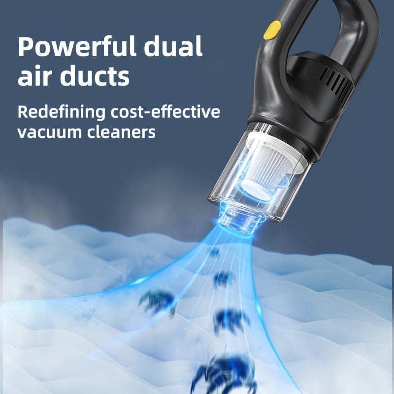 Rechargeable Wireless Handheld Vacuum Cleaner with High Suction Cyclone Design for Home Car Pet Dust