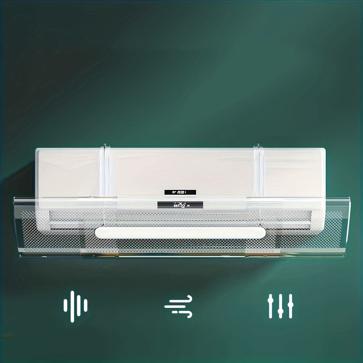 Cubierta de parabrisas ajustable transparente para coches, anti-aire directo del aire acondicionado